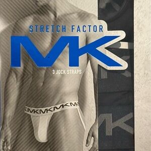 Michael Kors White & Black Logo Waistband Men’s Jock Strap 3-Pack